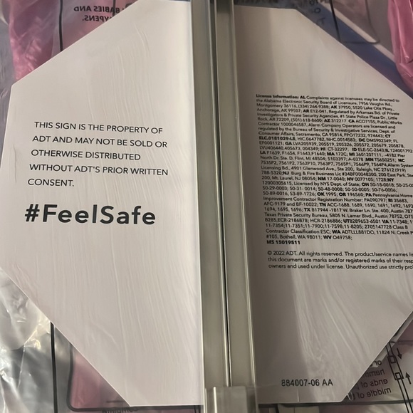 ADT Home Security Sign 2 pcs - Picture 2 of 2